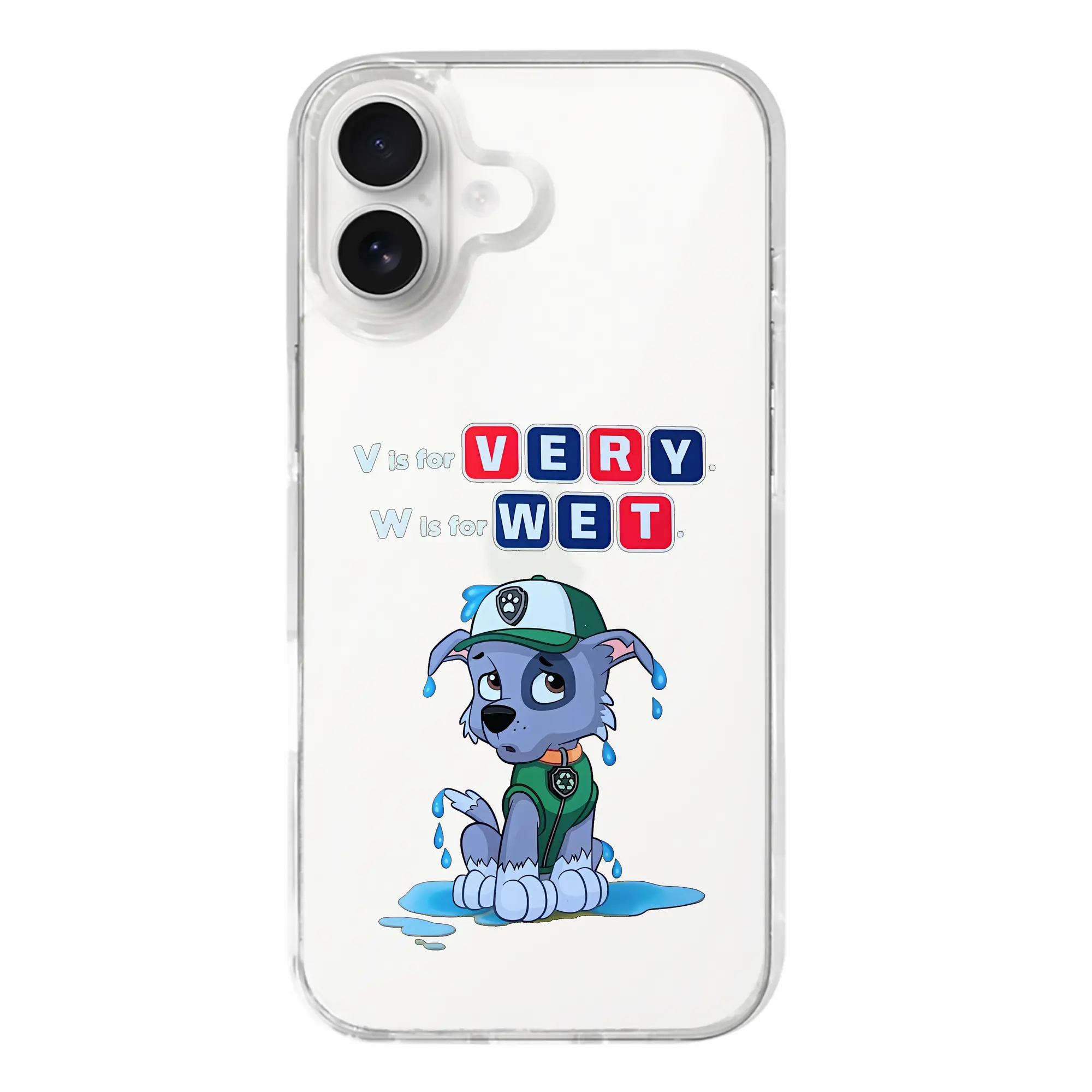 パウ・パトロール グッズ ロッキー - iPhone 17シリーズ 透明スマホケース – 薄型・耐衝撃・精密フィット保護カバー